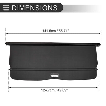Retractable Cargo Cover Black Carbon Fiber for BMW X5 E53 (2000-2006)