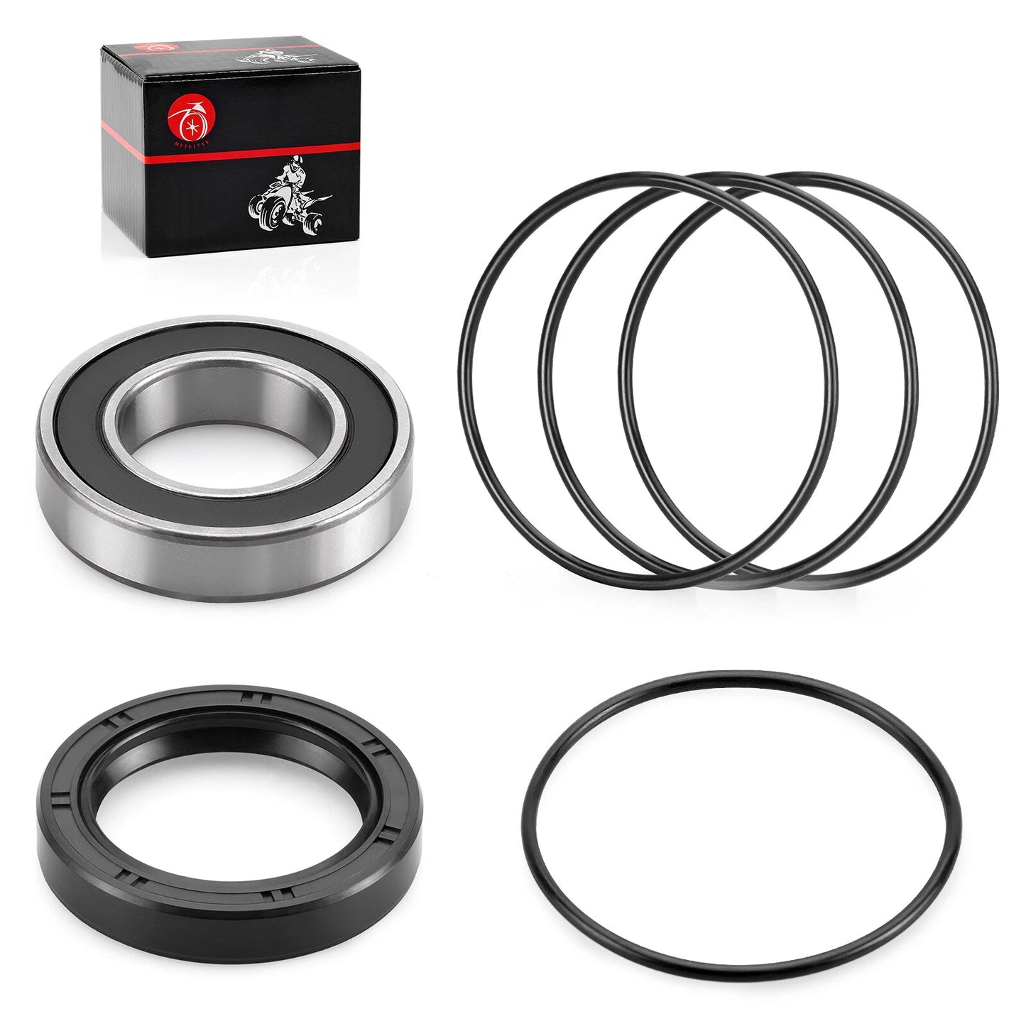 Rear Left Axle Wheel Bearing & Seals for Honda Rancher 420 TRX420 (2014–2024)