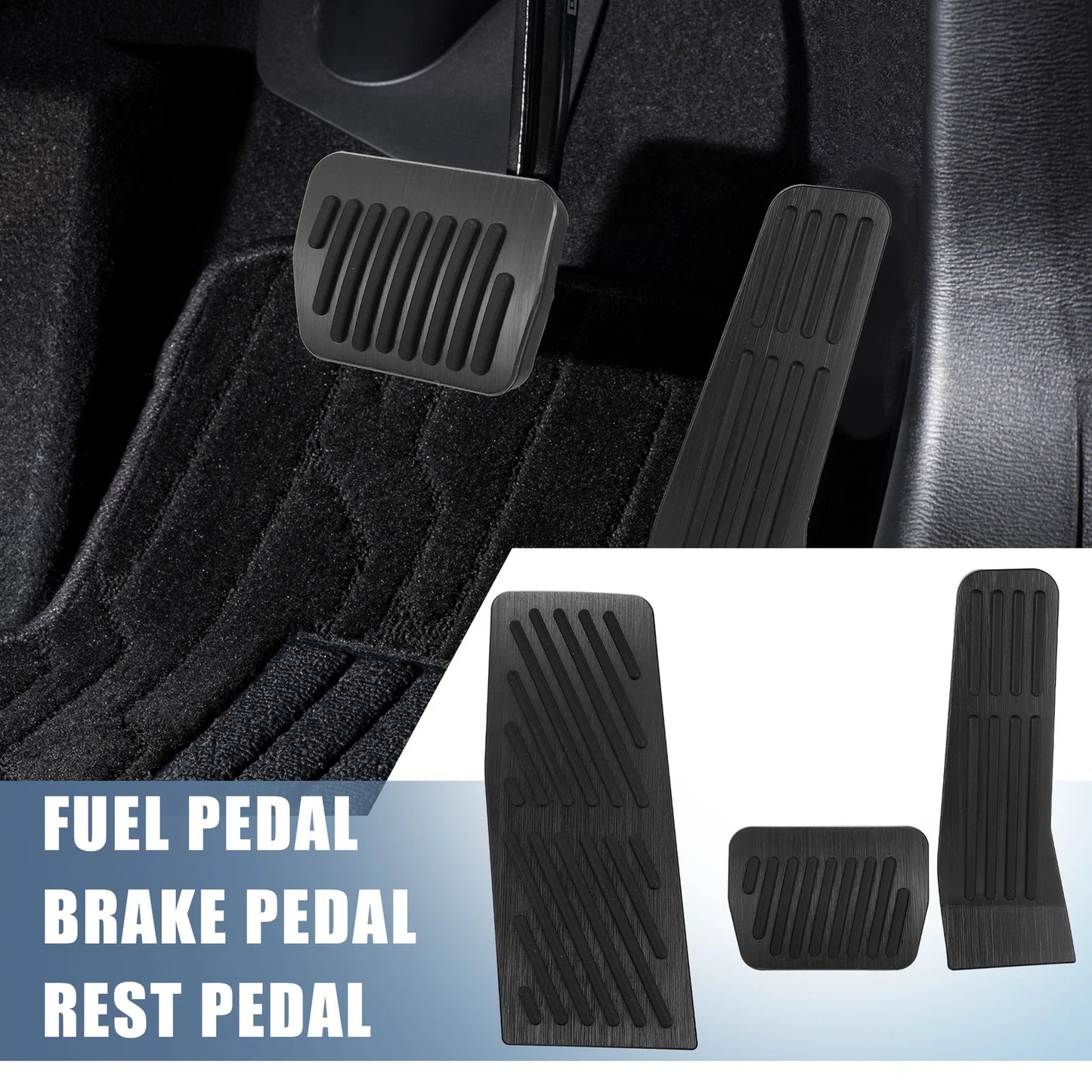3 x Gas Brake Pedal Covers for Mazda 2 3 6 CX-3 CX-5 (2003-2023)