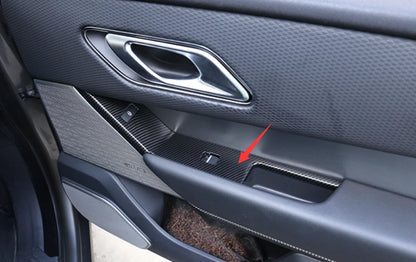 Carbon Fiber Window Lift Cover Trim for Range Rover Velar (2018-2023) 4pcs