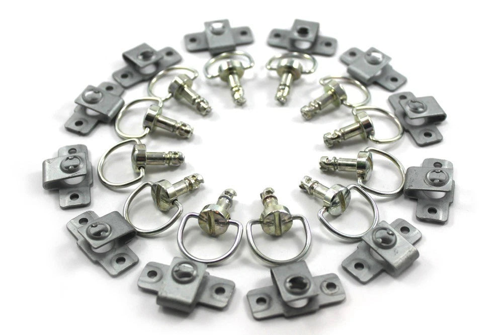 12x Dzus Fork Cap Quick-Disassembly Quarter-Turn for Yamaha Honda