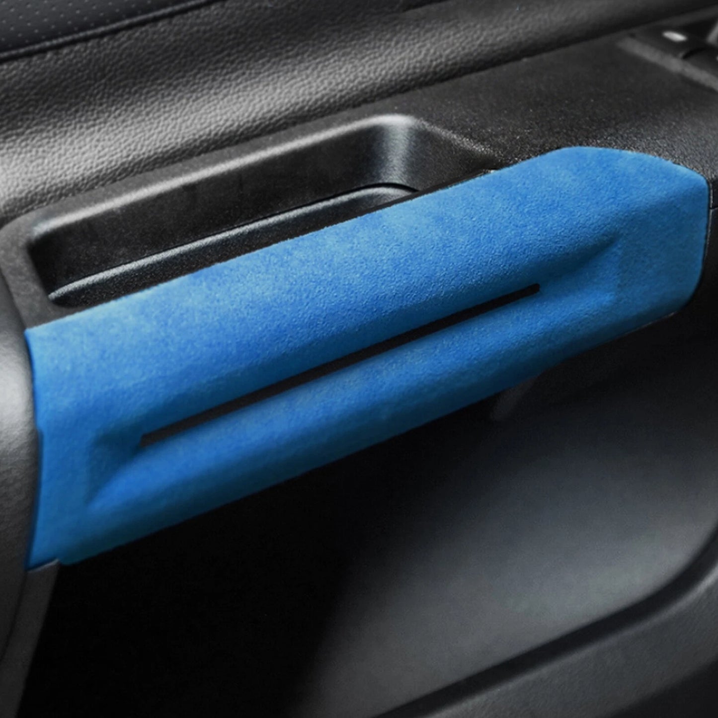 2 x Blue Door Side Handle Armrest Covers for Ford Mustang (2015-2020)