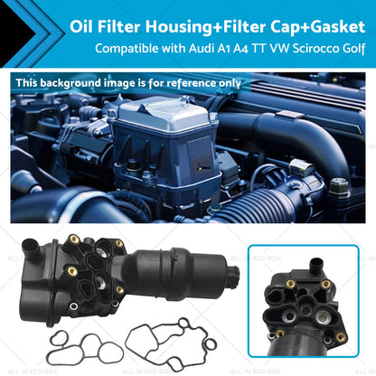 Oil Filter Housing & Gasket for VW Audi Seat 2.0 TFSI (2006-2023)