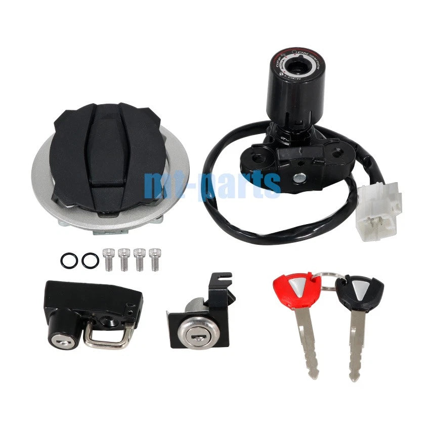 Ignition Switch Key Gas Cap Lock Set for Kawasaki Ninja EX500 (2024-2025)