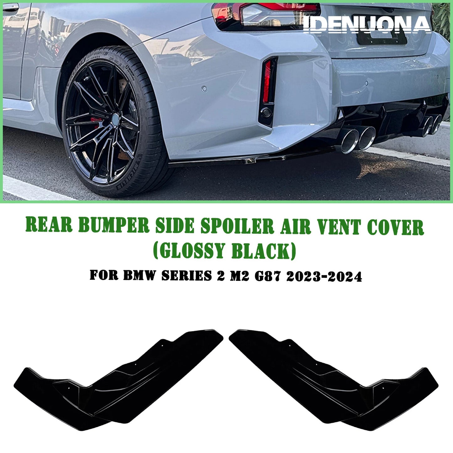 Rear Side Air Vent Corner Winglet for BMW 2 Series M2 G87 (2023-2025)