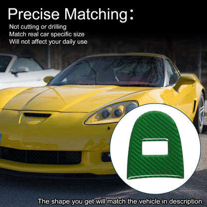 Gear Shift Knob Cover Sticker for Chevrolet Corvette C6 Z06 Green (2005-2013)