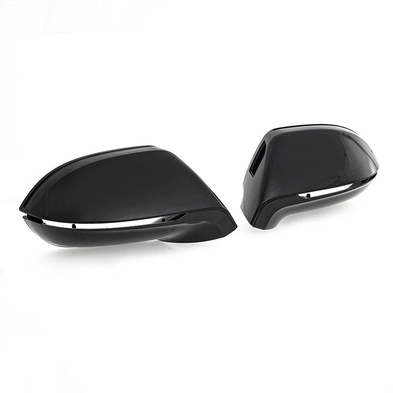 2 x Gloss Black Mirror Cover Caps for AUDI A7 S7 RS7 (2010-2017)