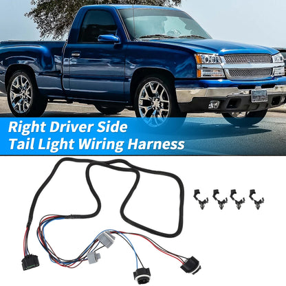 Wiring Harness Right Tail Light for Chevy Silverado 1500 2500 3500