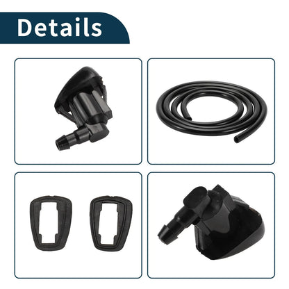 Windshield Washer Nozzle & Gasket for Jeep (2011-2018) - 1 Set