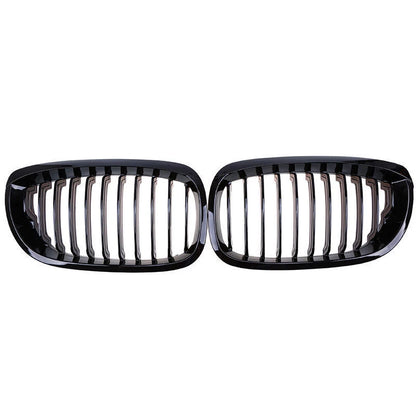 Gloss Black Front Kidney Grille for BMW 3-Series E46 Coupe (2003-2006)