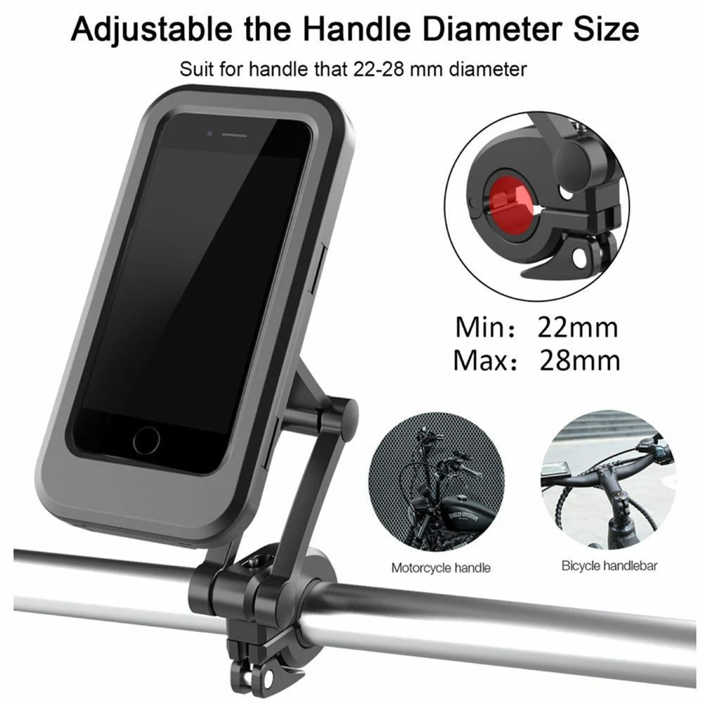 Waterproof Bike Mount Holder Cradle Case Cover for iPhone 8 X 11 Pro 12