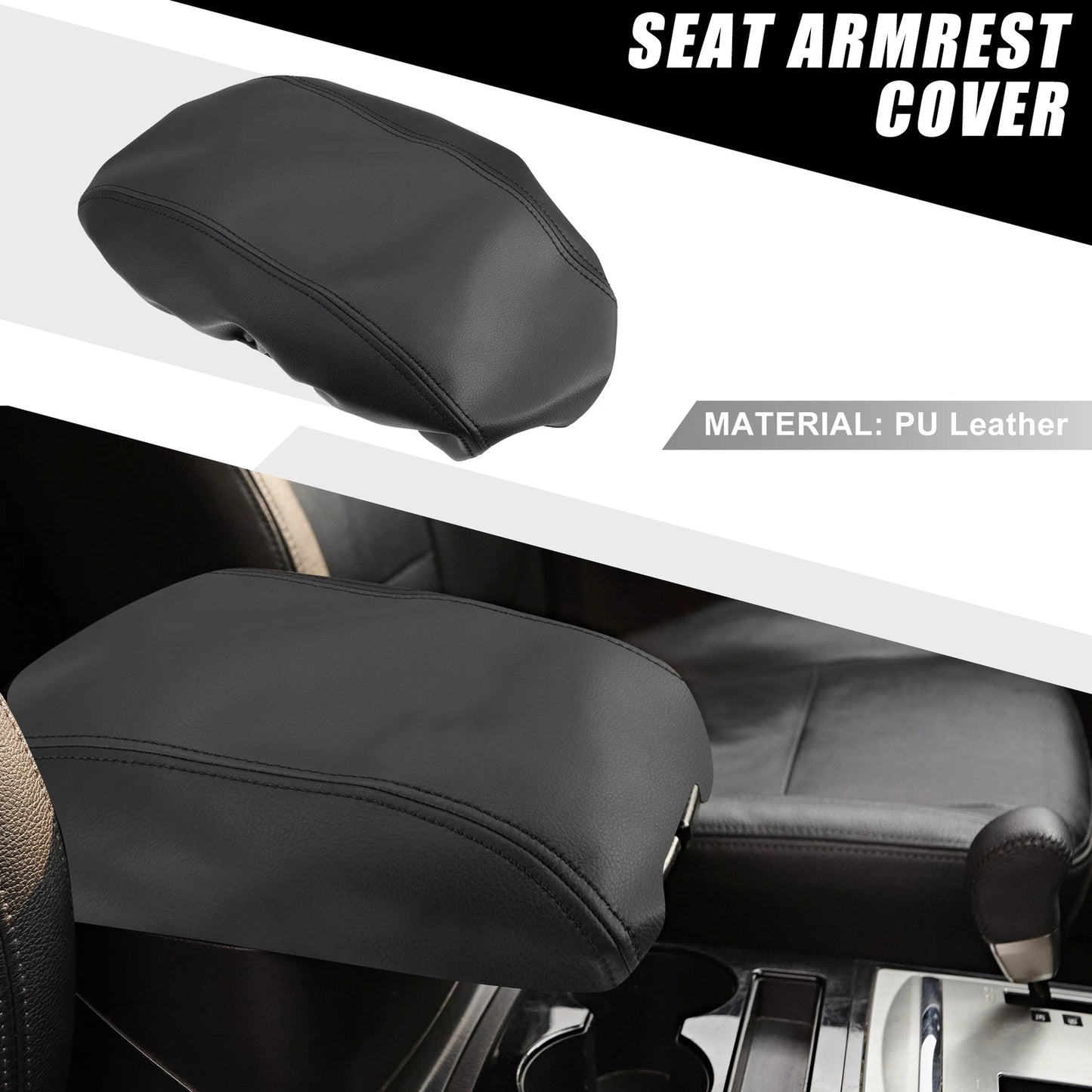 Dodge Durango Armrest Cover for Center Console 2011-2021 Black