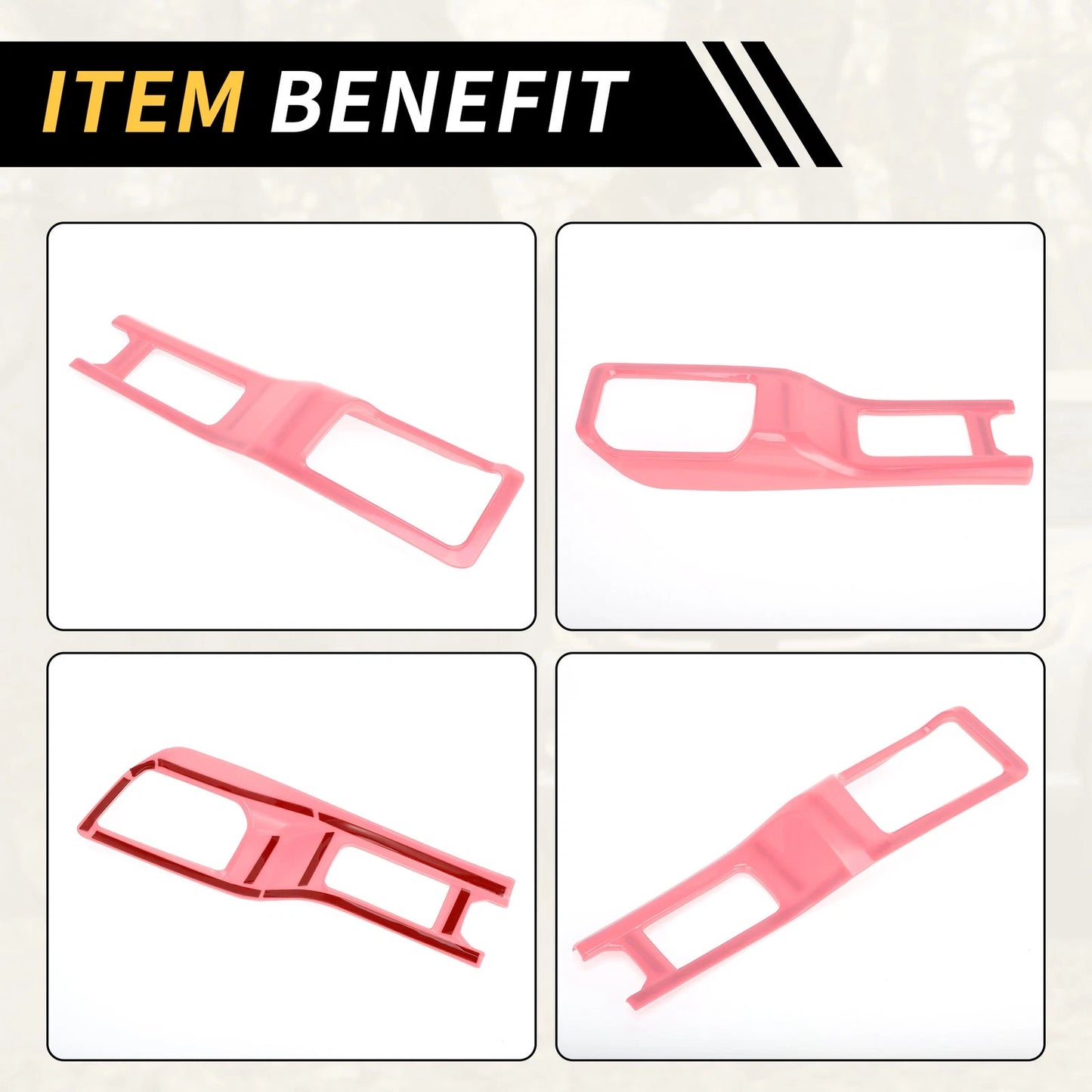 4WD Gear Shift Panel Cover for Jeep Wrangler JL JLU (2018-2024) - Pink