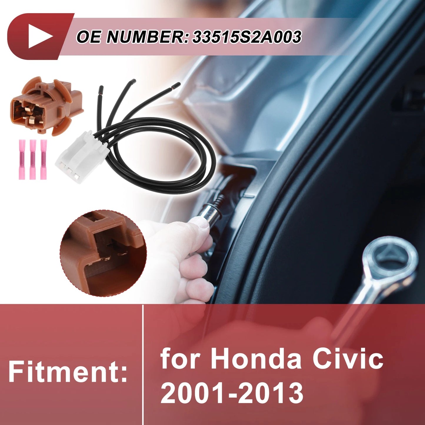 Tail Light Socket Wiring for Honda Civic (2001-2013)