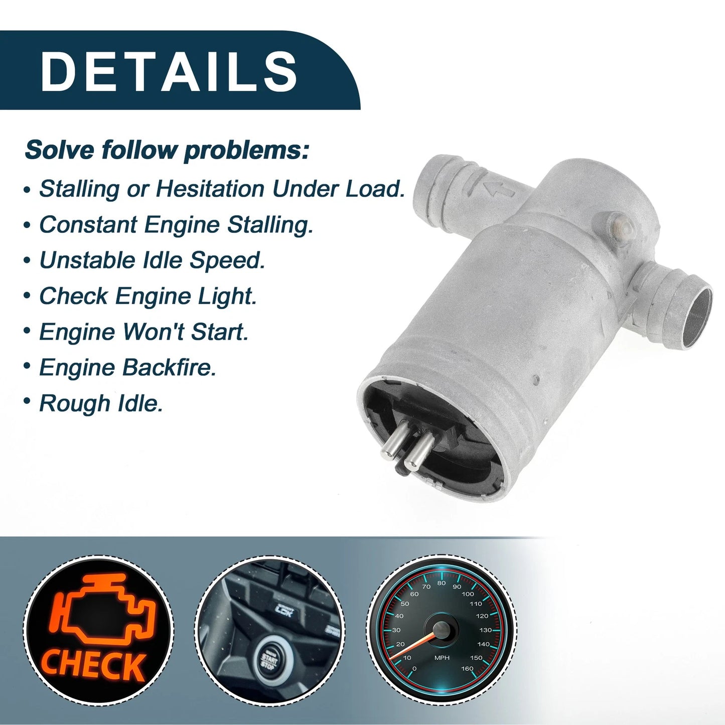 Idle Air Control Valve for Mercedes-Benz 190E (1986-1993)