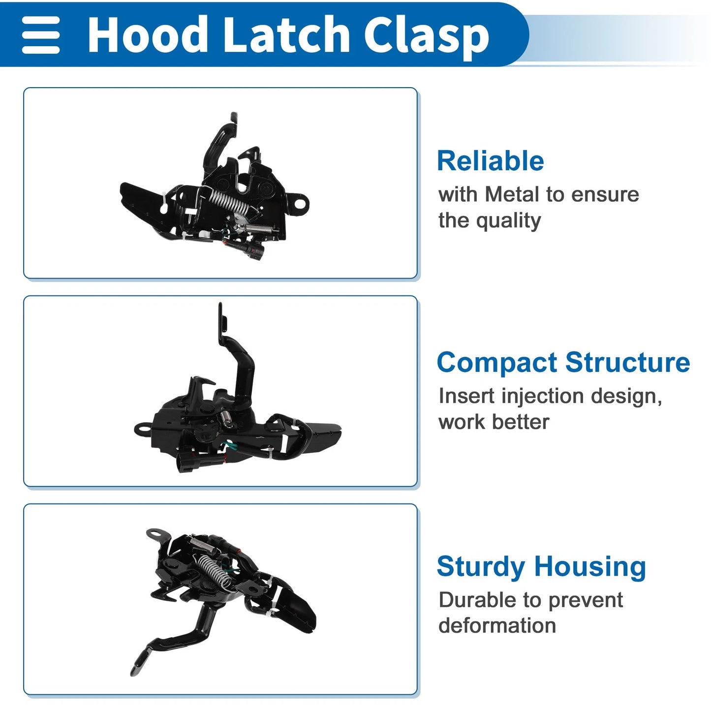 Bonnet Latch Assembly for Toyota Corolla (2020-2023) 1 x Quality Replacement