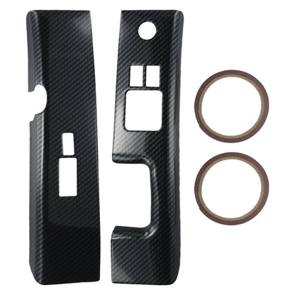 Carbon Fiber Car Interior Glass Switch Covers ABS for Nissan 350Z (2006–2008)