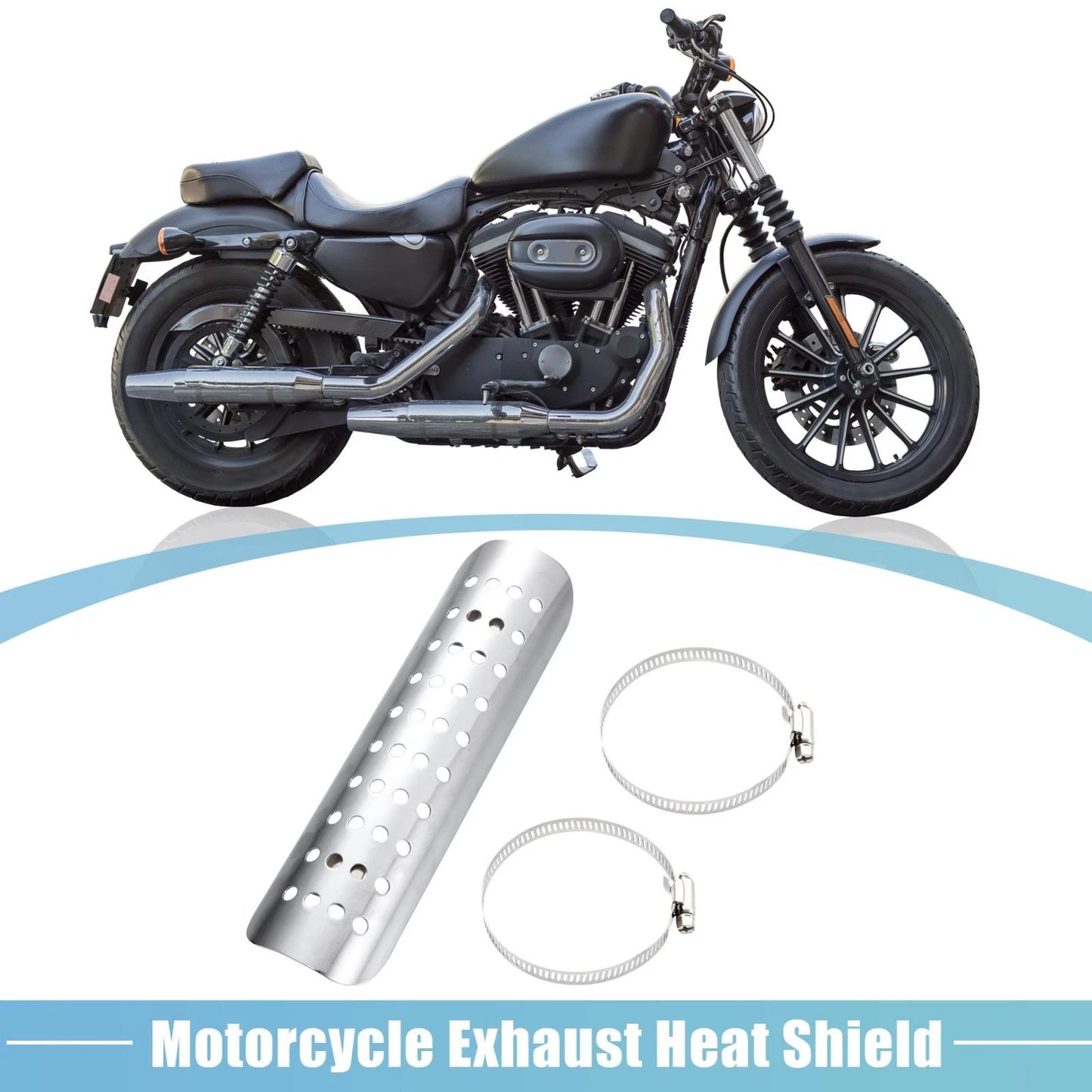 Exhaust Heat Shield 20–70mm Clamps for Harley-Davidson