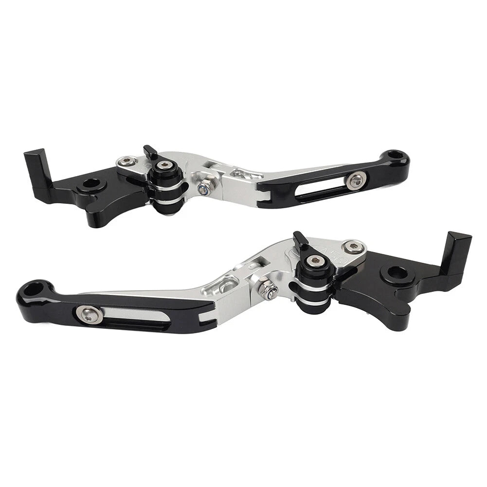 Silver Extendable Brake Clutch Levers for Suzuki GSXR600 GSXR750 GSXR1000 (06-10)