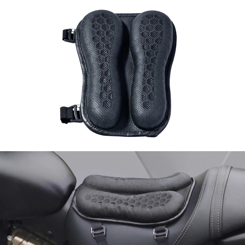 Gel Rear Seat Cushion for Motorcycle - Foldable 3D Honeycomb Structure