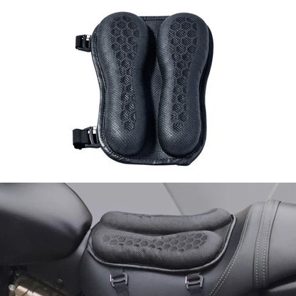 Gel Rear Seat Cushion for Motorcycle - Foldable 3D Honeycomb Structure