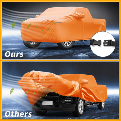 Car Cover Waterproof All Weather 210D-PU Zipper for GMC Sierra