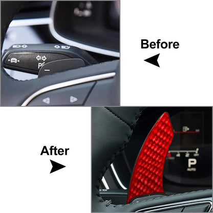 Steering Wheel Shift Paddle Extensions  Red for Audi A3 A4 A5 A6 A7 A8 Q5 Q7 S3 S5