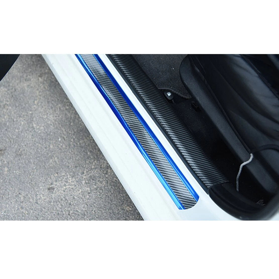 Car Door Sill Plate Protector Scuff Entry Guard Cover Strip Universal (All Years)