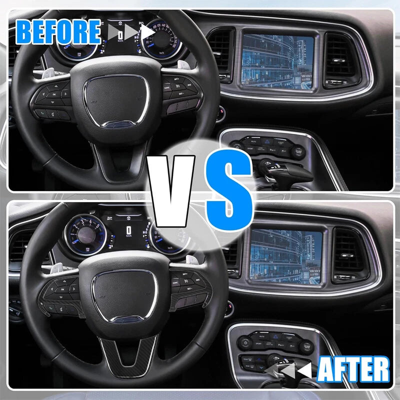 Steering Wheel Trim Cover for Dodge Challenger Charger Durango 2015-2023