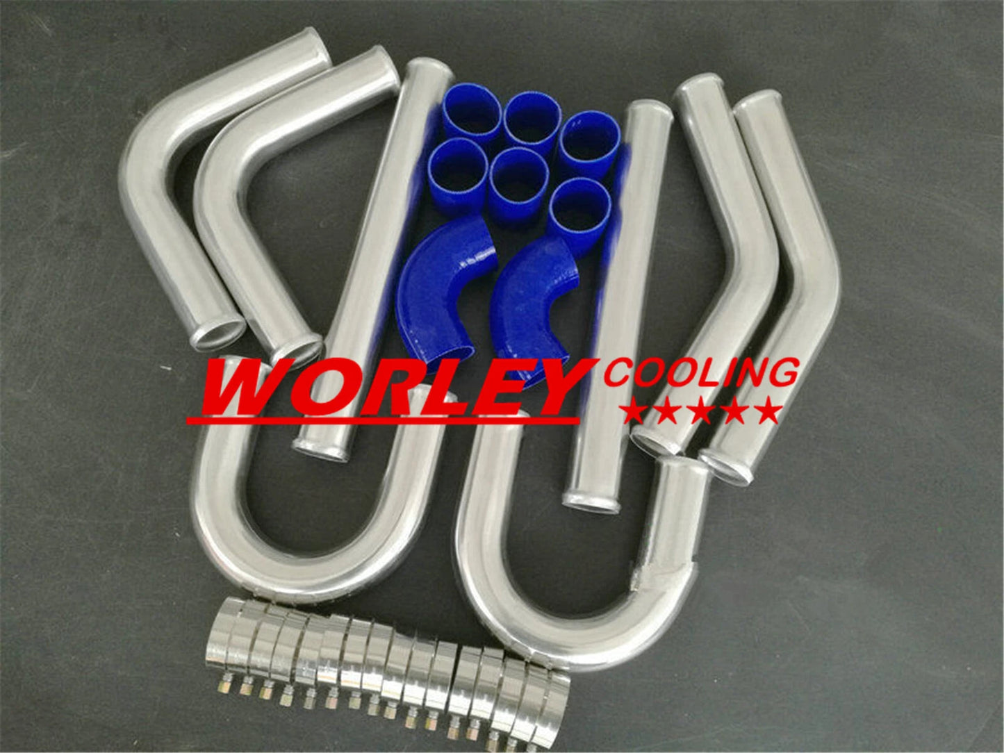2 x QLD-540x170x50 Aluminum Turbo Intercooler