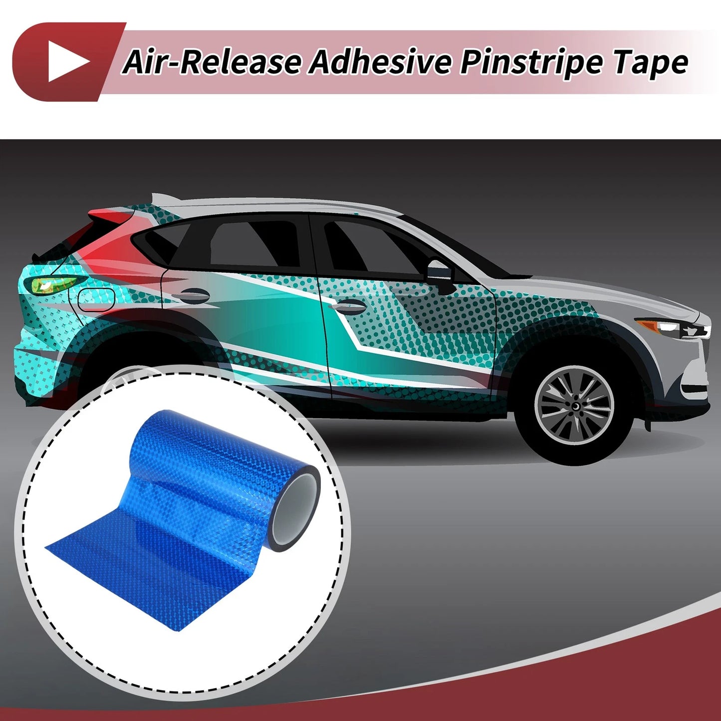 Laser Blue Pinstripe Tape 200mmx50m for Car
