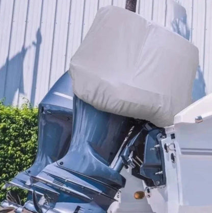 Heavy-Duty Outboard Motor Cover for 30-60HP, Waterproof, Silver