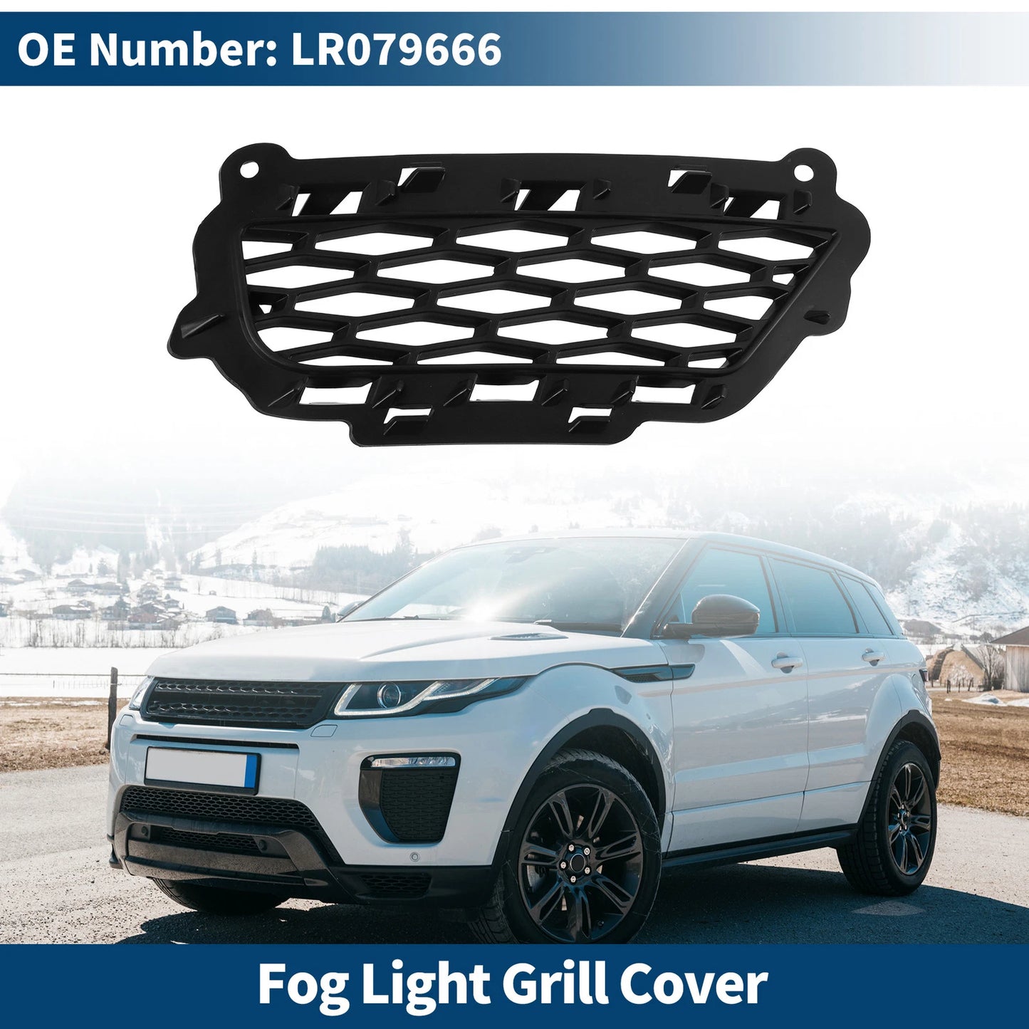 Front Right Fog Light Grill for Land Rover Range Rover Evoque (2012-2018)