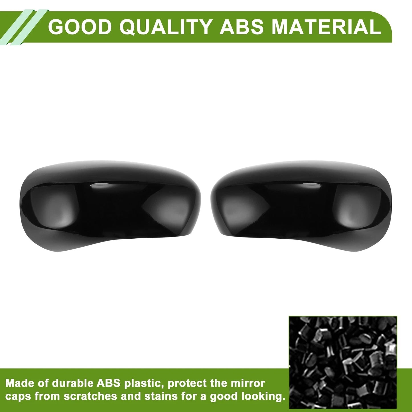 1 Pair Left Right Side Mirror Cover Cap Replacement for CHRYSLER 300/300C