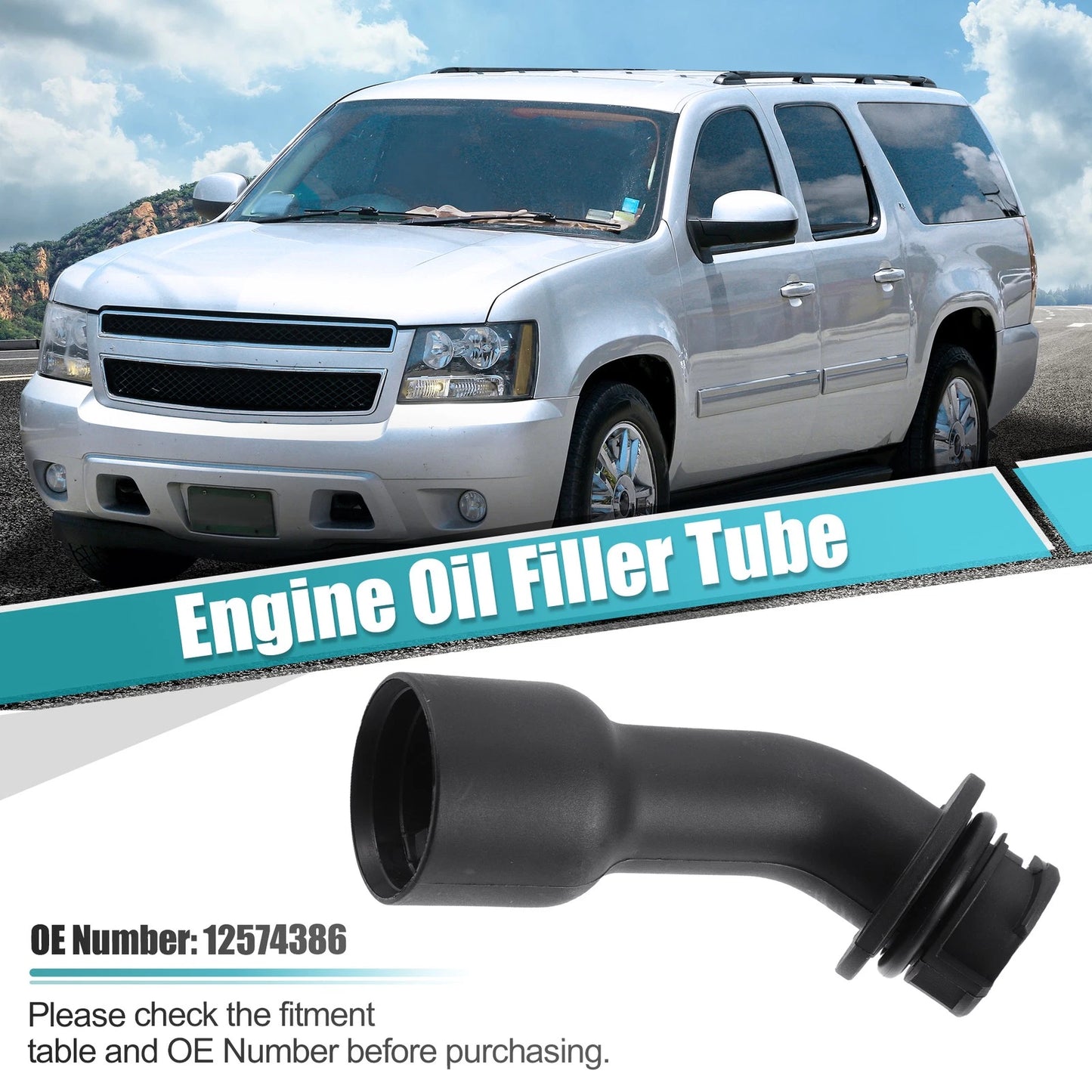 Oil Fill Tube with Gasket for Chevrolet/Cadillac/Buick