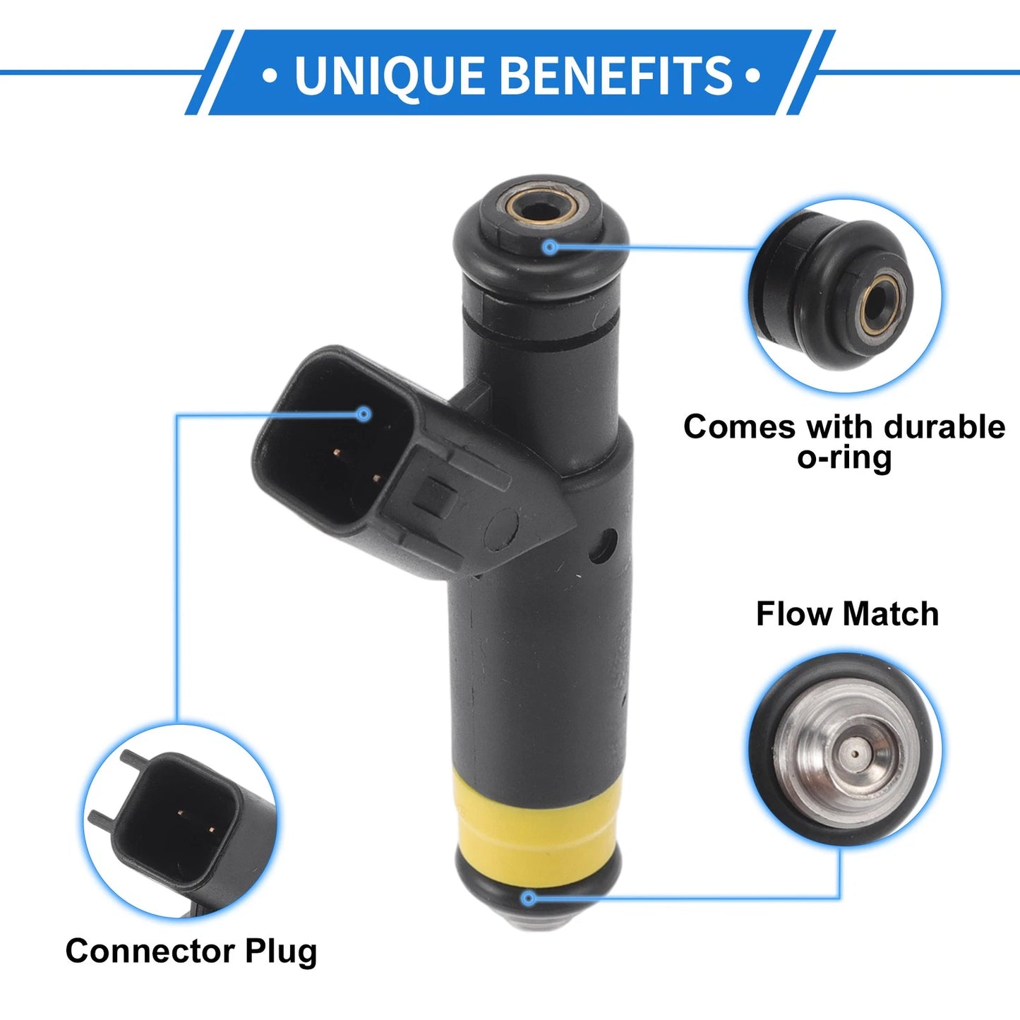 Fuel Injector for Ford F-150, Mustang 1999-2004 3.8/4.2L V6 (1 x)
