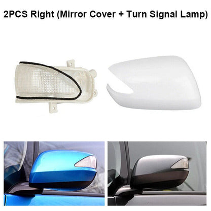 2 x Right Rear LED Turn Signal Light & Mirror Cover for Honda Fit Jazz (2009-2013)