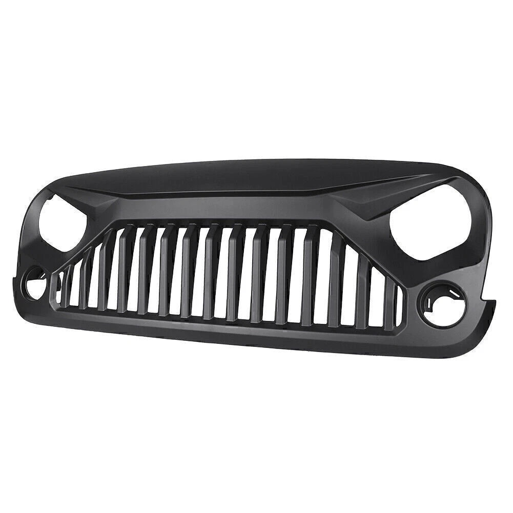 Angry Bird Front Grille for Jeep Wrangler JK 2007-2017 Upgrade Matte Black