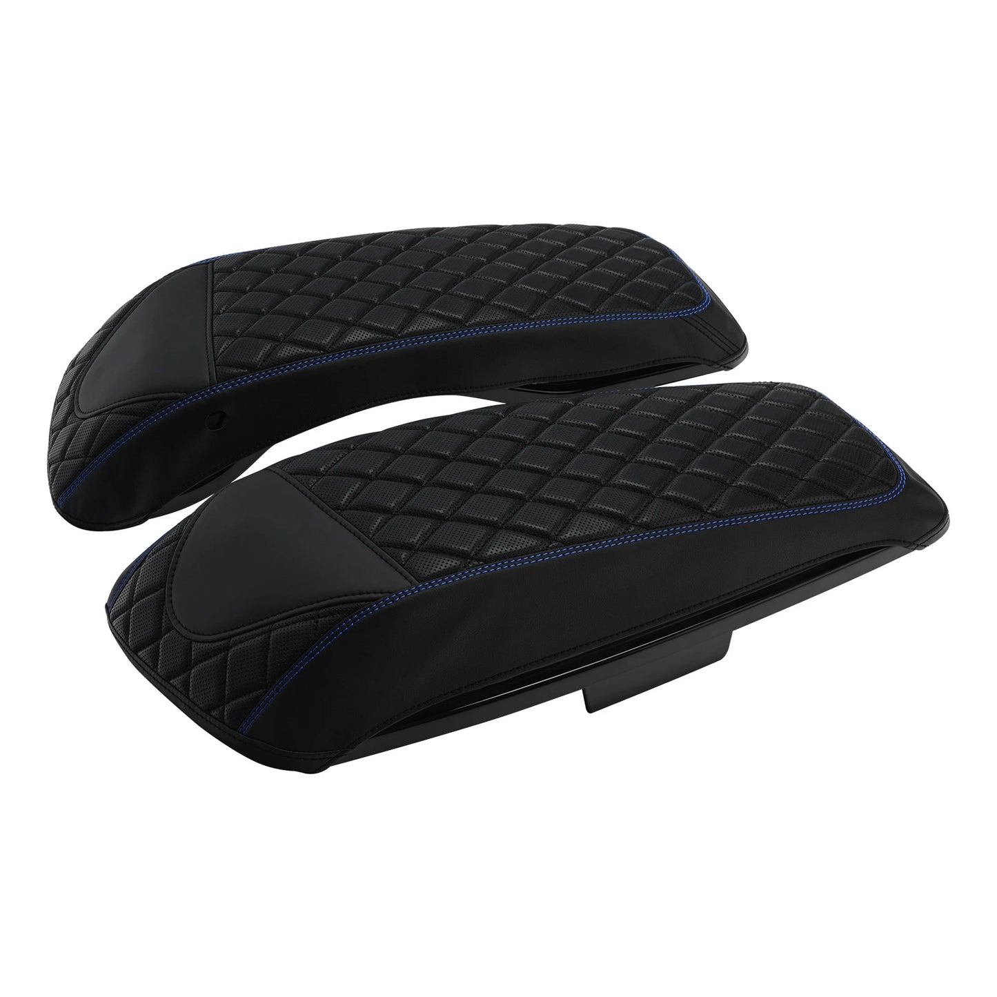 Saddlebag Lid Covers Black Blue for Harley Street Glide (2014-2023)