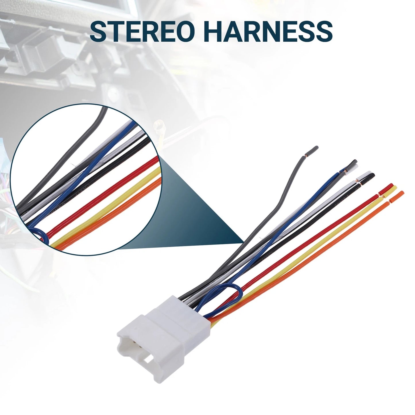 Stereo Harness Wiring Harness Radio Wire 1 Set for Toyota C-HR
