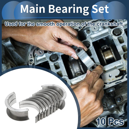 Main Bearing Set for Nissan Caravan (1967-1987) - 10 Pcs Metal
