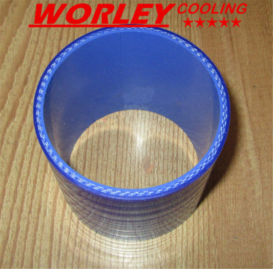 2 x 2.5" Silicone Straight Joiner Couplings for NSW-BLUE
