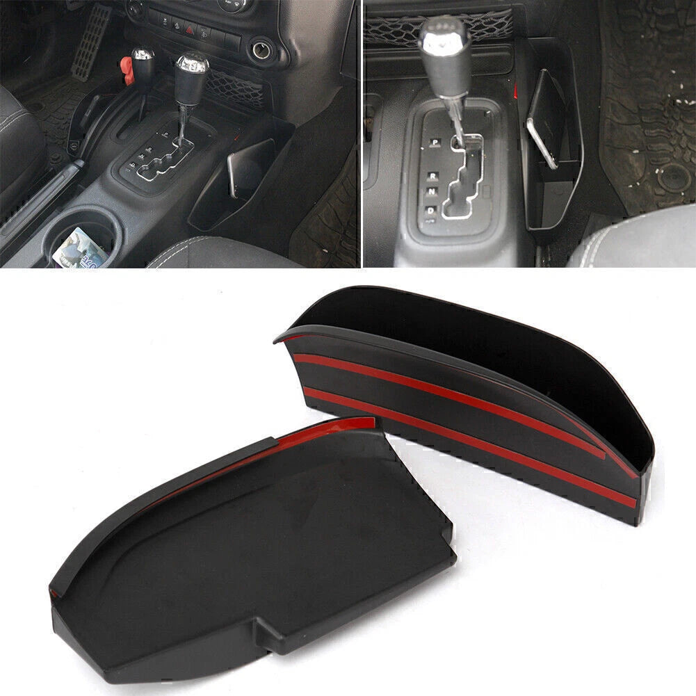 Gear Shift Side Storage Box Tray Holder for Jeep Wrangler (2011-2018)