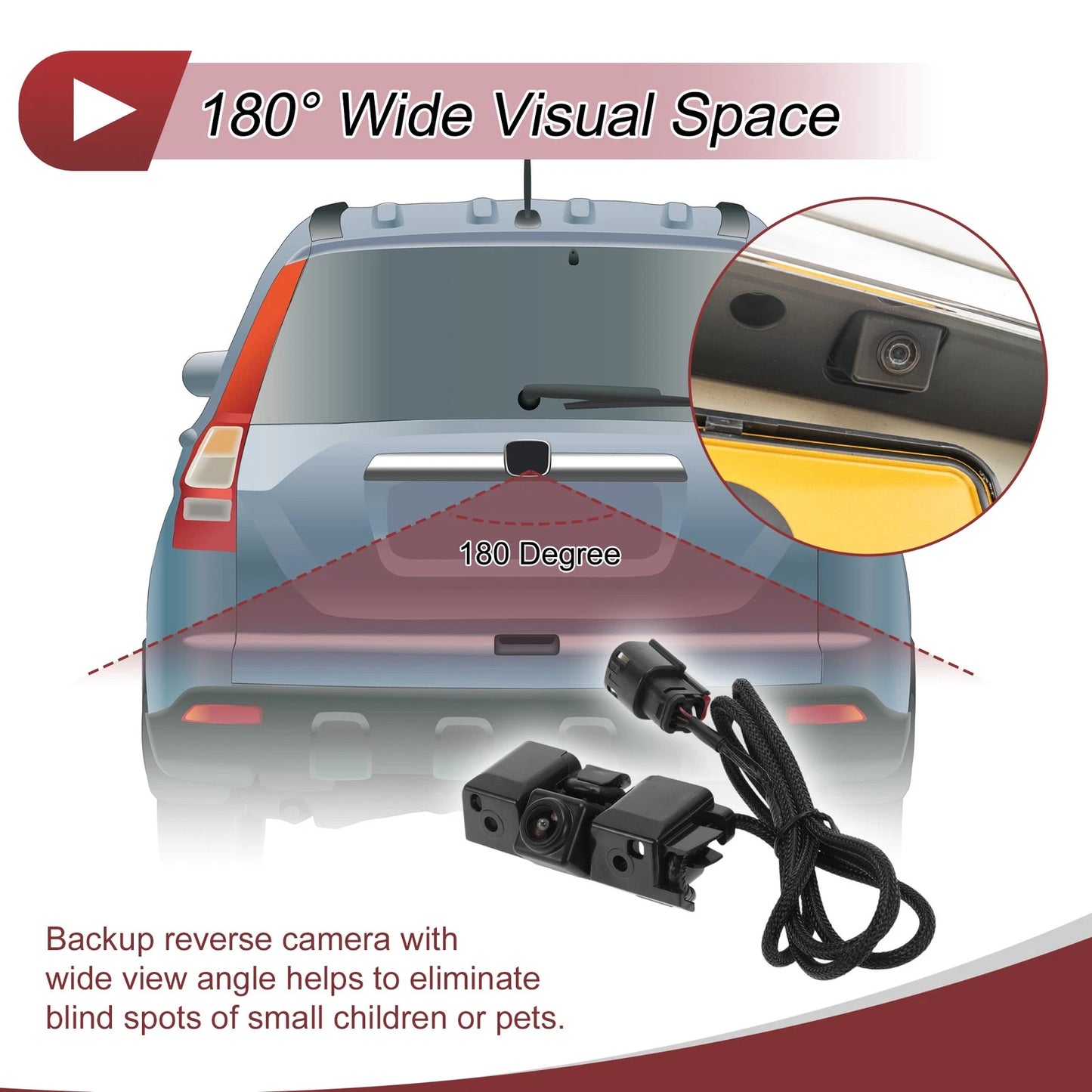 Rear View Camera 120-180 Degree for GMC Sierra 1500