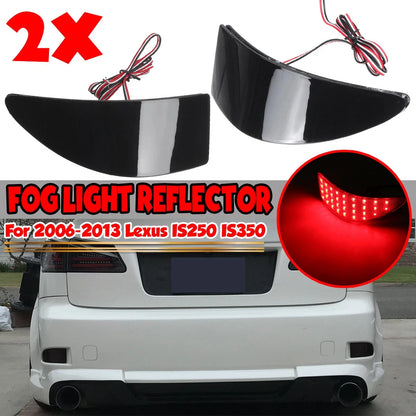 Smoke /  / Rear Bumper LED Fog Lights Reflector for Lexus IS (2006–2013)