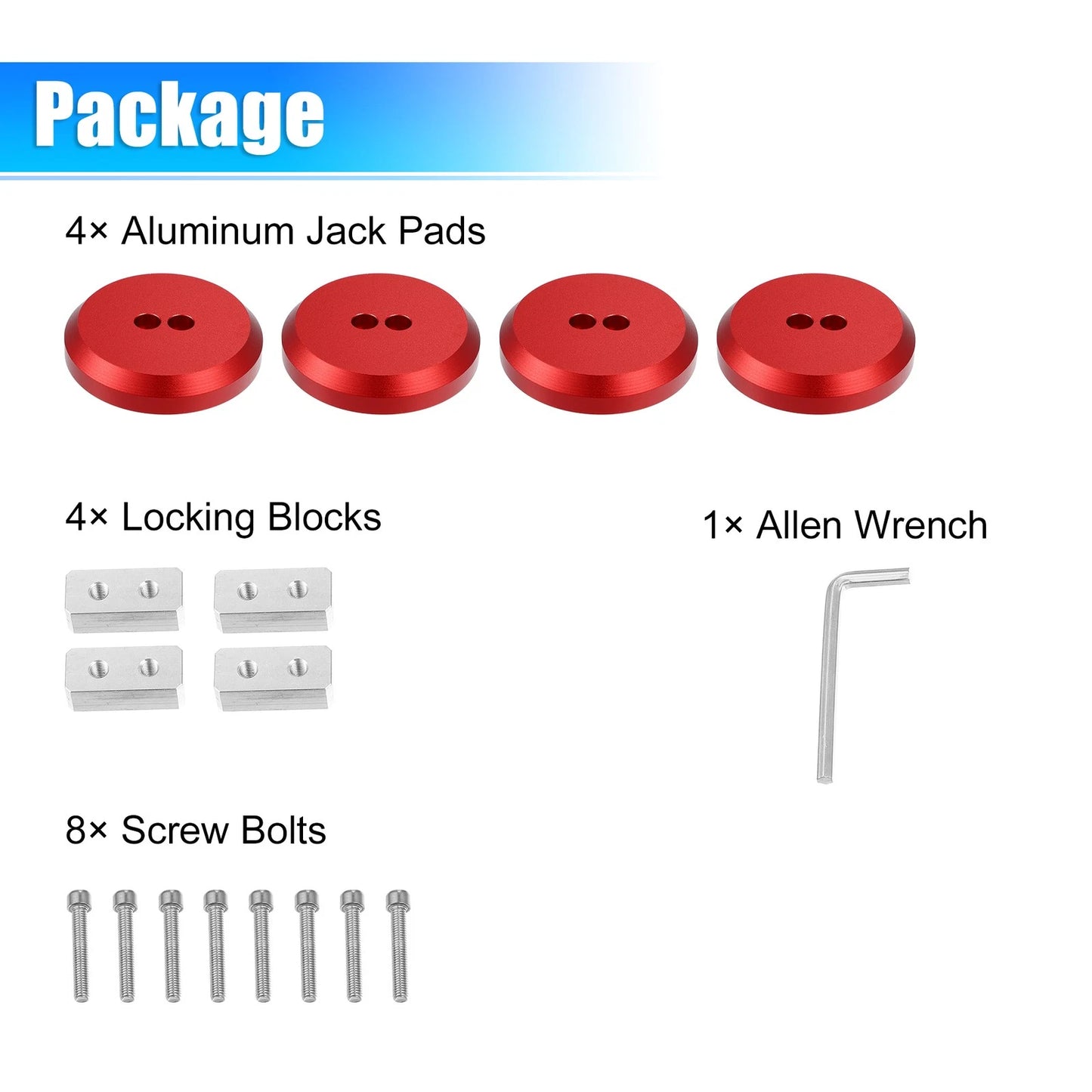 4 Pcs Jack Pad for Chevrolet Corvette C5 (1997-2004)