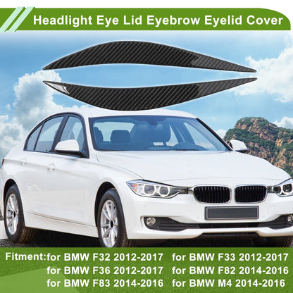 Carbon Fiber Headlight Eyebrow Cover for BMW F32 (2012 - 2017)