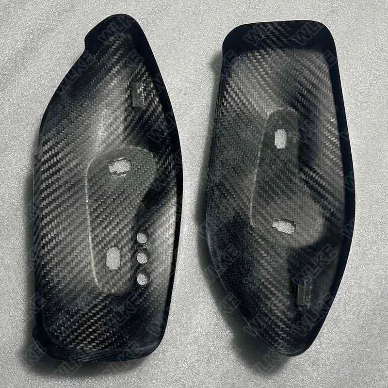 Dry Carbon Fiber Seat Control Panel Cover Trim for Maserati GranTurismo 2008-19
