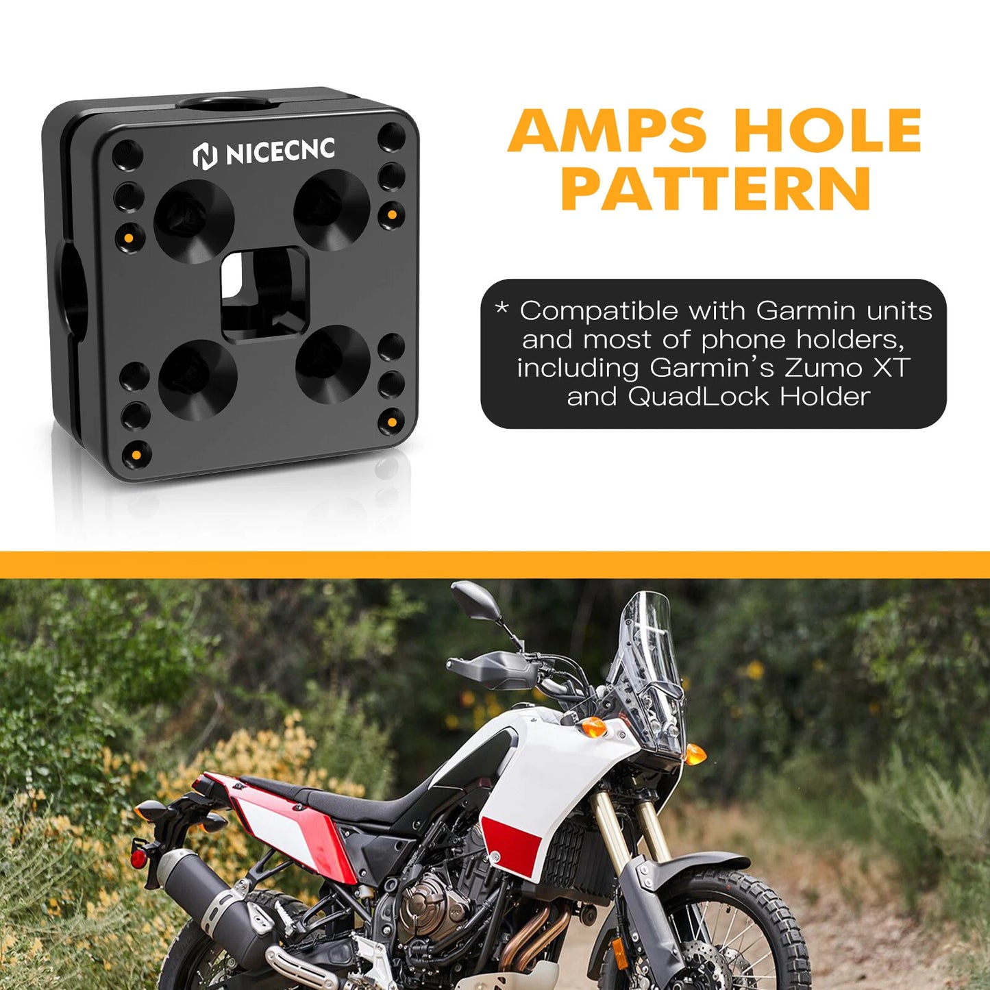 CNC Handlebar Cell Phone Mount for BMW R1200/1250GS (2014-2022)