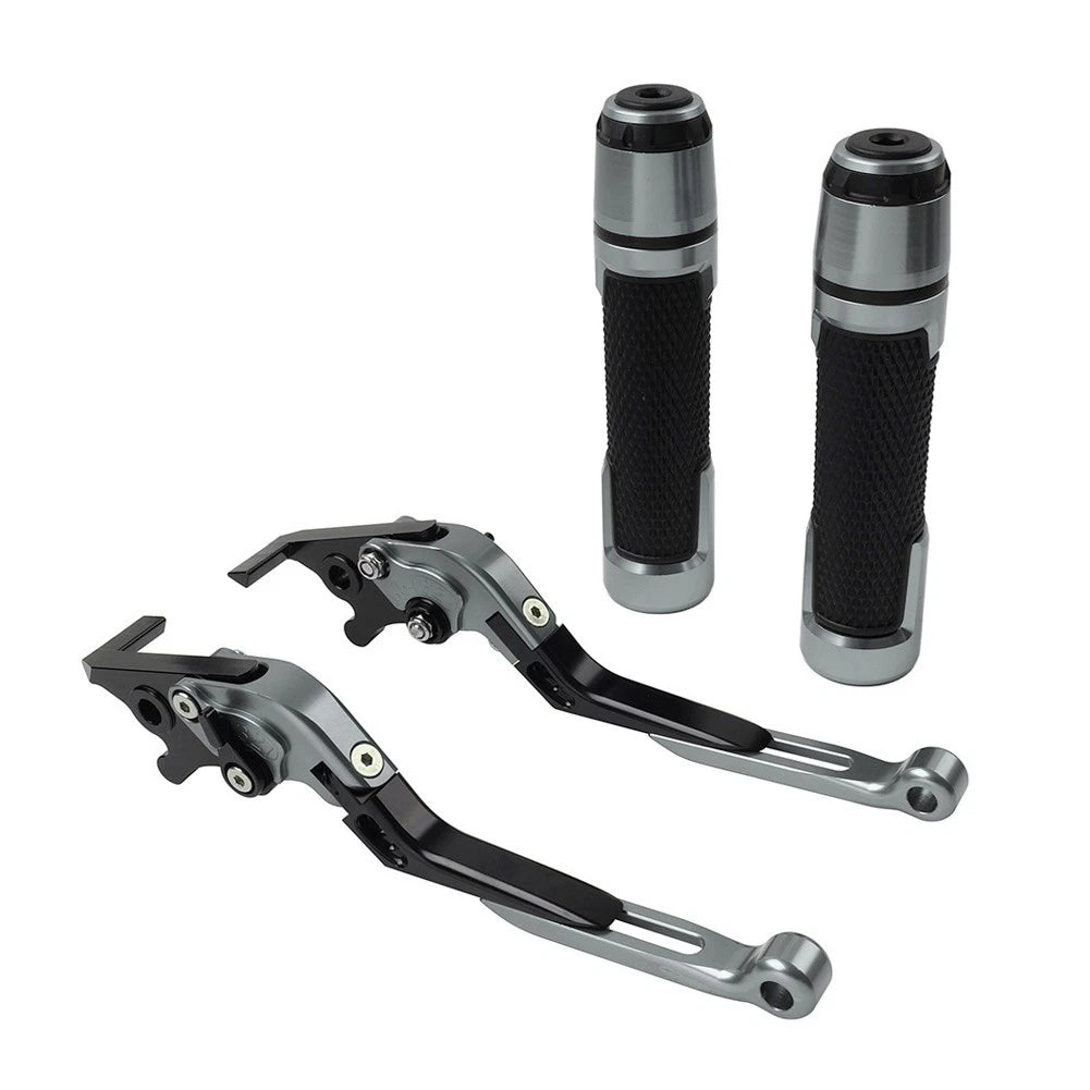 Folding Extendable Brake Clutch Levers & Grips for BMW R1200GS (2013-2018)